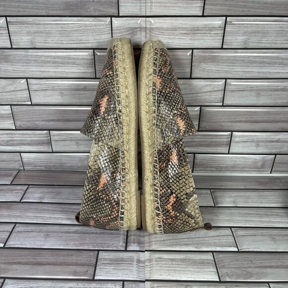 Sam‎ Edelman Women's Leather Snake Print Slip-On Espadrille Shoe Size 7-NEW - Picture 6 of 8